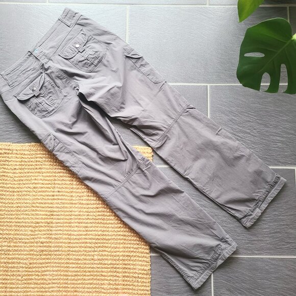 Kuhl Freeflex Gray Cargo Hiking Pants Roll Up Hem Ankle Women's Size 8 Regular - Picture 13 of 16